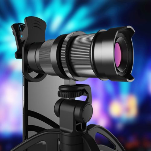 Apexel Mobile Phone Camera lens Optical 4-12X Zoom Telephoto Telescope Lens+Mini selfie Tripod for all smartphones 1