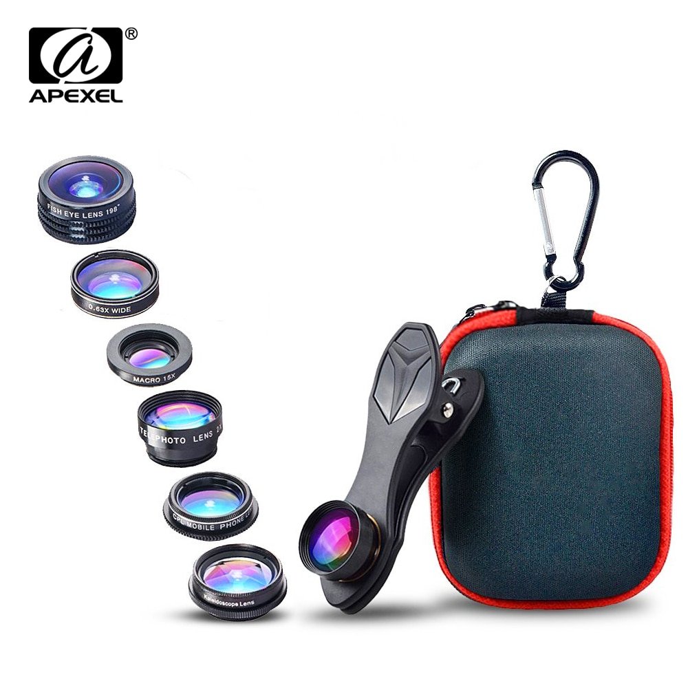APEXEL 7 in 1 Phone Lens Kit Fisheye lens super Wide Angle macro Lens CPL Filter Kaleidoscope and telescope Lens for smartphone 1 APEXEL 7 in 1 Phone Lens Kit Fisheye lens super Wide Angle macro Lens CPL Filter Kaleidoscope and telescope Lens for smartphone