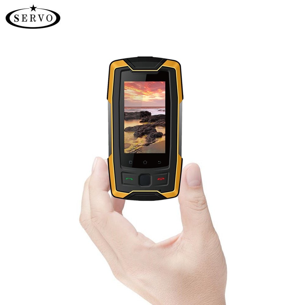 SERVO X7 Plus 2.45" MTK6737 mini Smartphone 4G IP68 Waterproof RAM 2GB ROM 16GB Fingerprint NFC GPS Mobile Phone Walkie 1
