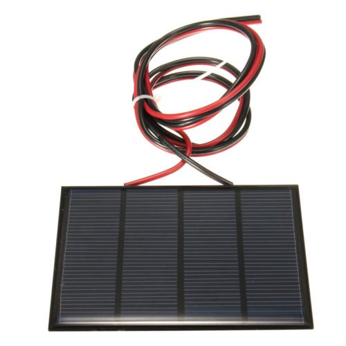 12V 1.5W Mini Solar Panel Small cell Module Epoxy Charger With 1M Welding Wire 2