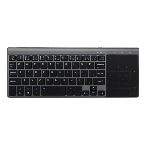 JP136 Ultra Thin 2.4GHz Wireless Keyboard with Touch Pad for Laptops Desktop Computers 3