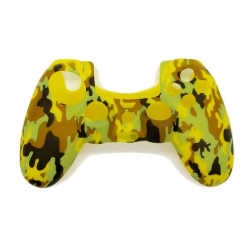 Camouflage Army Soft Silicone Gel Skin Protective Cover Case for PlayStation 4 PS4 Game Controller 12