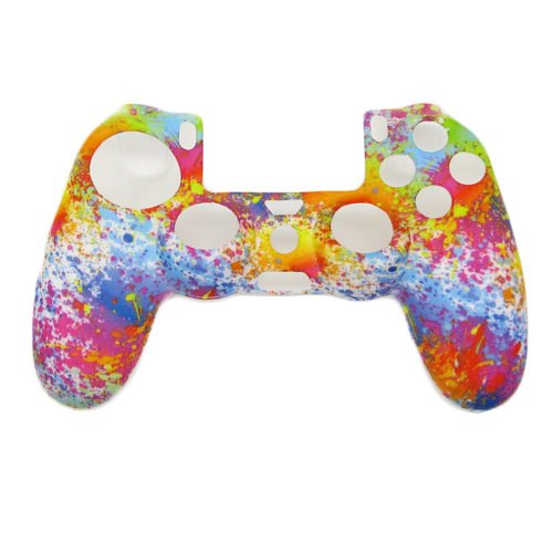 Camouflage Army Soft Silicone Gel Skin Protective Cover Case for PlayStation 4 PS4 Game Controller 34