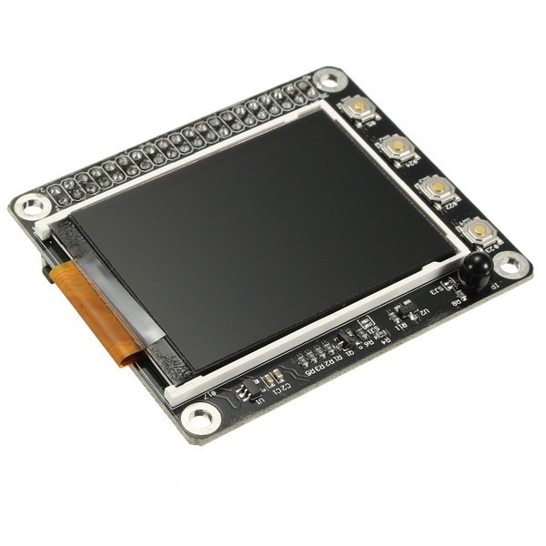 2.2" 320x240 TFT Screen LCD Display HAT With Buttons IR Sensor For Raspberry Pi 3B / 2B / B+ 2