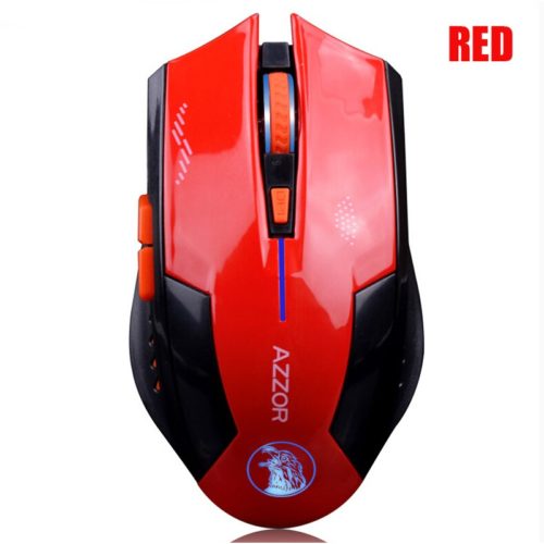 Azzor Wireless 2400DPI 2.4GHz Silence Ergonomic Laser Gaming Rechargeable Mouse 8