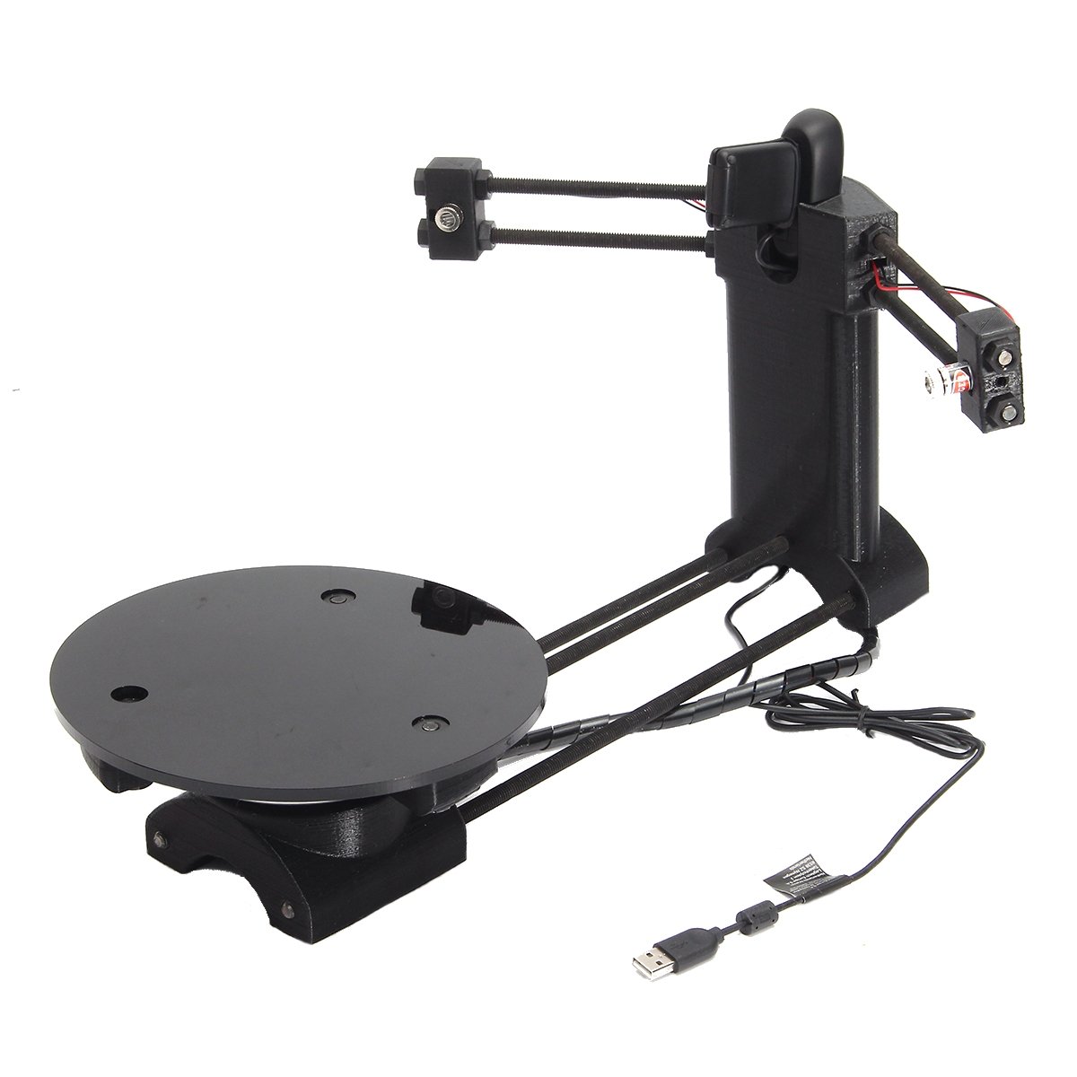 Black DIY 3D Laser Scanner Adapter Plate For Ciclop 3D Printer 2