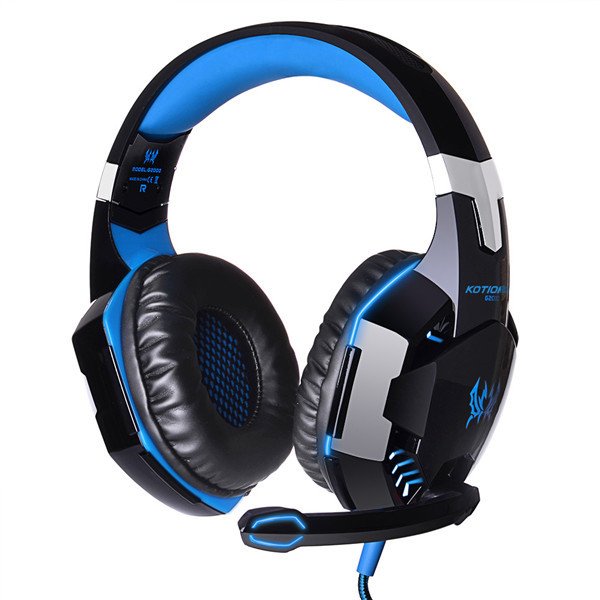 KOTION EACH G2000 Over Ear Stereo Bass Gaming Headphone Headset Earphone Headbrand with Mic LED For PC Game 1 KOTION EACH G2000 Over Ear Stereo Bass Gaming Headphone Headset Earphone Headbrand with Mic LED For PC Game