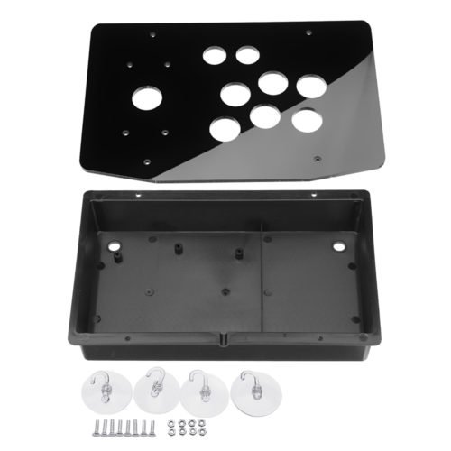DIY Clear Black Acrylic Panel Case Sturdy Construction for Arcade Joystick Game Controller 7