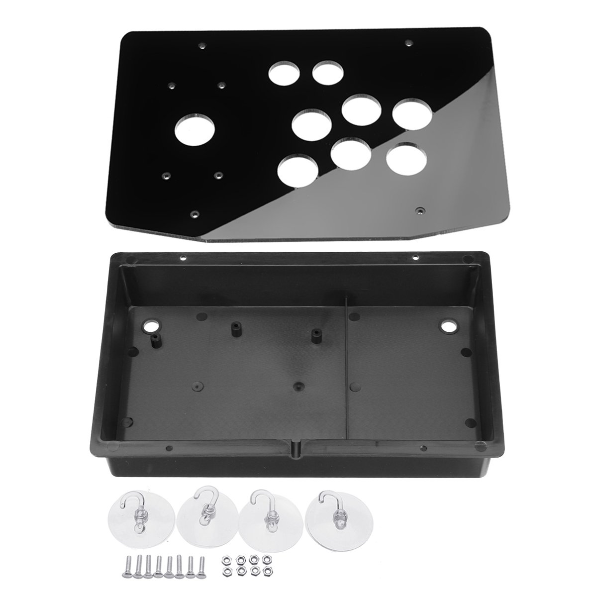 DIY Clear Black Acrylic Panel Case Sturdy Construction for Arcade Joystick Game Controller 7 DIY Clear Black Acrylic Panel Case Sturdy Construction for Arcade Joystick Game Controller - Image 7