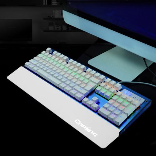 104 Keys Blue Switch USB Wired Backlit Mechanical Computer Gaming Keyboard 7