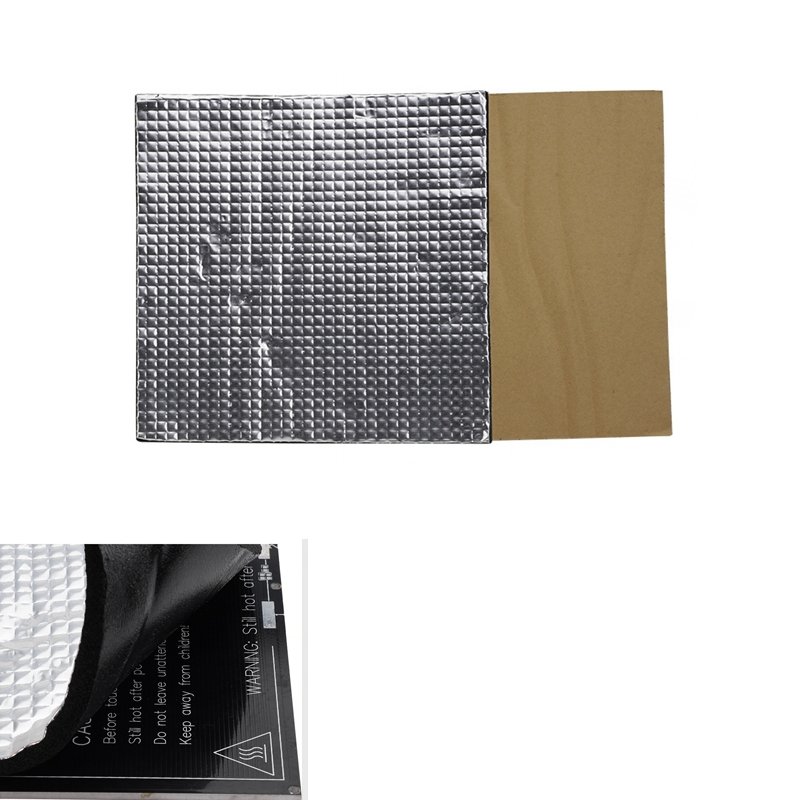 400x400x10mm Foil Self-adhesive Heat Insulation Cotton For 3D Printer CR-10S Heated Bed 1