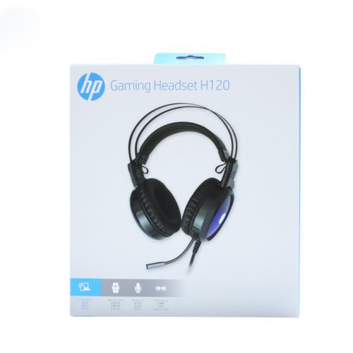 HP® H120 3.5mm + USB Wired Stereo Noise Cancelling Gaming Headphone Headset with Microphone 5