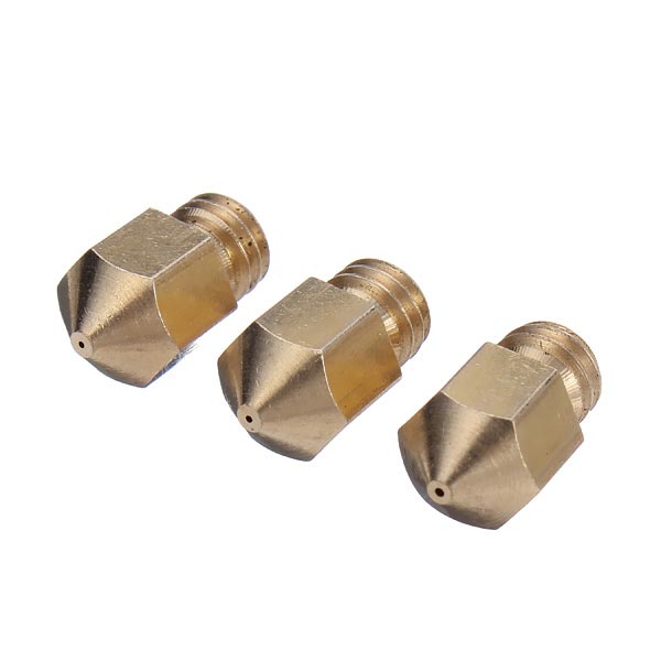 0.2mm 0.3mm 0.35mm 0.4mm 0.5mm 3D Printer Extruder Brass Nozzle Sprinkler Head 1