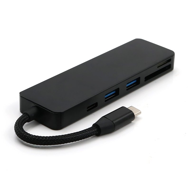5-in-1 Type-C to 2-Port USB 3.0 Type-C PD Charge Hub SD TF Card Reader Support OTG Function 5 5-in-1 Type-C to 2-Port USB 3.0 Type-C PD Charge Hub SD TF Card Reader Support OTG Function - Image 5