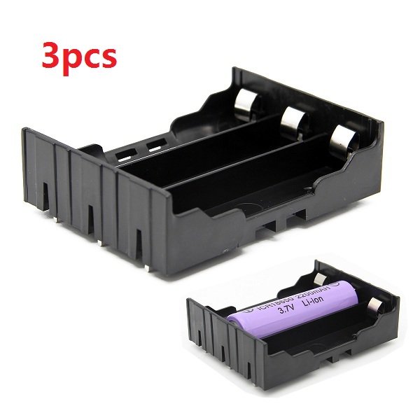 3pcs DIY 3-Slot 18650 Battery Holder With Pins 2
