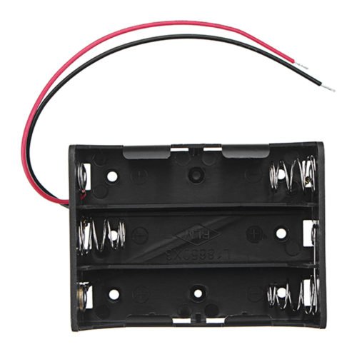 5pcs DC 11.1V 3 Slot 3 Series 18650 Battery Holder High Quality Battery Box Battery Case With 2 Leads And Spring CE RoHS Certification 1