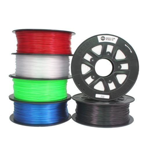 CCTREE® 1.75mm 1KG/Roll Black/White/Blue/Red/Green/Transparent PETG Filament for Creality CR-10/CR10S/Ender 3/Tevo/Anet 3D Printer 1