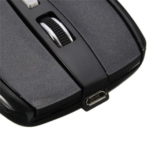 800-1200-1600DPI Wireless Rechargeable 6 Buttons Optical Gaming Mouse 6