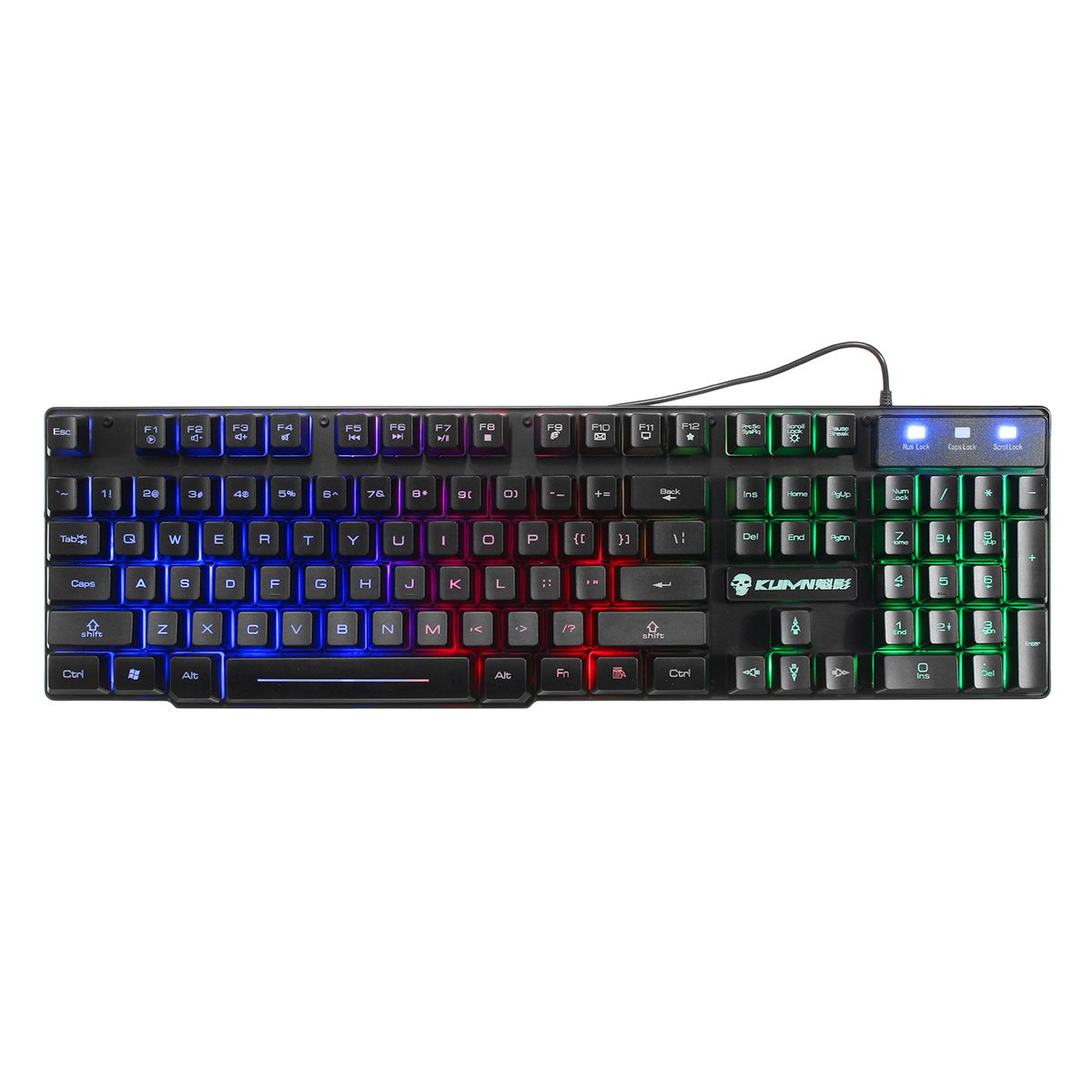 Colorful Backlight USB Wired Gaming Keyboard 2400DPI LED Gaming Mouse Combo with Mouse Pad 2 Colorful Backlight USB Wired Gaming Keyboard 2400DPI LED Gaming Mouse Combo with Mouse Pad - Image 2