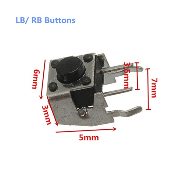 Replacement LB/ RB+ LT/ RT Buttons Set for XBOX360 Wireless Controller 11 Replacement LB/ RB+ LT/ RT Buttons Set for XBOX360 Wireless Controller - Image 11