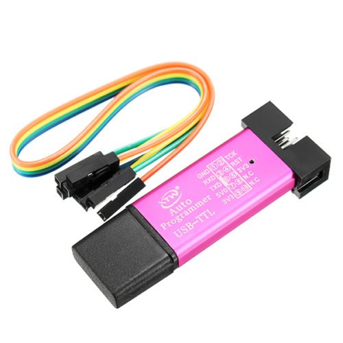 3pcs 5V 3.3V SCM Burning Programmer Automatic STC Download Cable USB To TTL USB To Serial Port Baud Rate 115200 500MA Self-Recovery Fuse CH340 + SCM C 1
