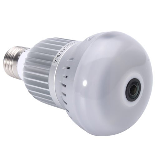 360° Wireless WiFi HD 1080P Light Bulb IP Security Camera Panoramic Motion Detect Two Way Audio 1
