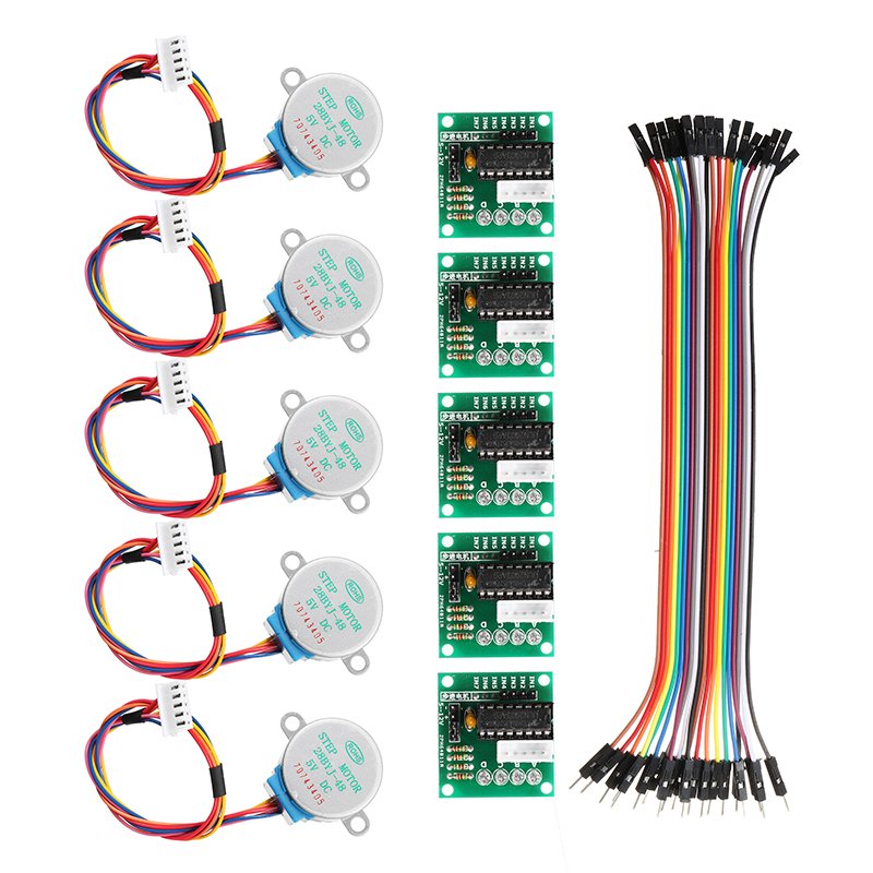 Geekcreit® 5Pcs 5V Stepper Motor With ULN2003 Driver Board Dupont Cable For Arduino 1