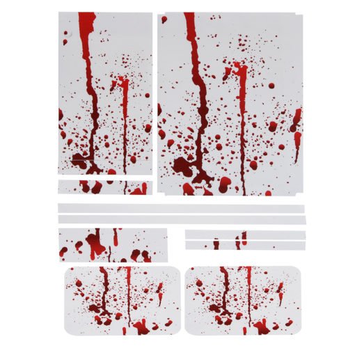 Bloody Skin Decals Stickers Cover for Xbox One S Game Console & 2 Controllers 5