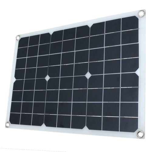 20W 18/5V 42*28cm DC Monocrystalline Solar Panel with DC5521 Battery Clip 3