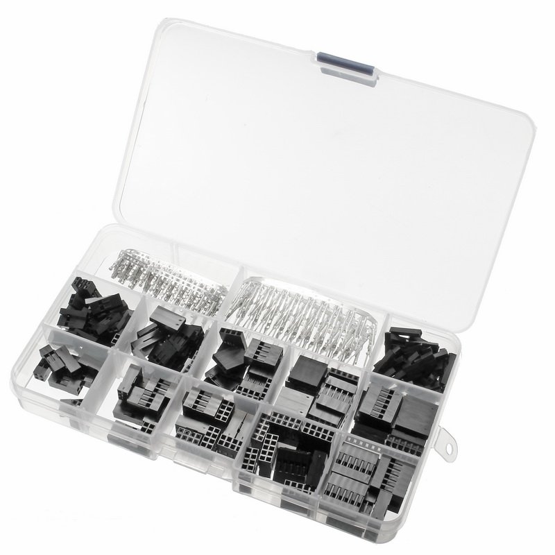 420Pcs Dupont Wire Jumper Pin Header Connector Housing Kit Male Crimp Pins+Female Pin Connector Terminal Pitch With Box 3 420Pcs Dupont Wire Jumper Pin Header Connector Housing Kit Male Crimp Pins+Female Pin Connector Terminal Pitch With Box - Image 3