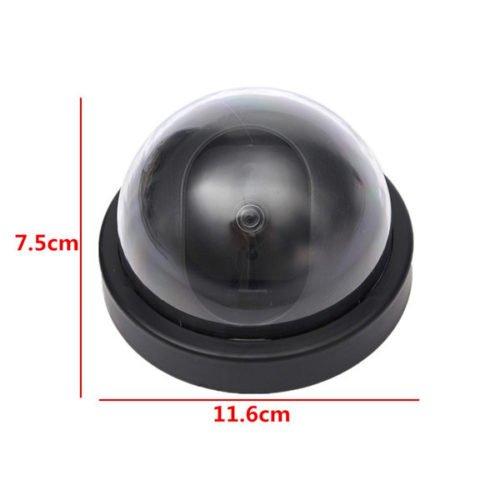 BQ-01 Dome Fake Outdoor Camera Dummy Simulation Security Surveillance Camera Red LED Blinking Light 9