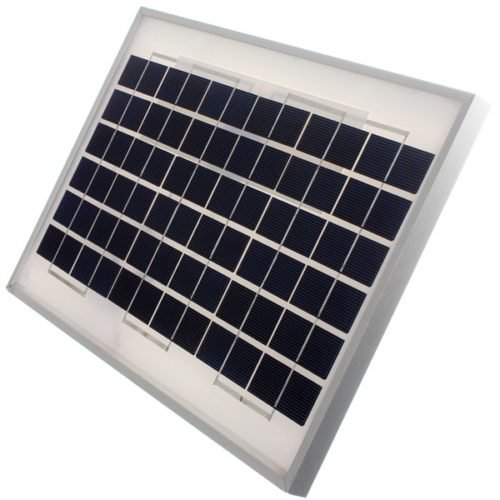 12V 10W 330 x 300 x 20mm Polycrystalline Solar Panel With 2M Cable 5