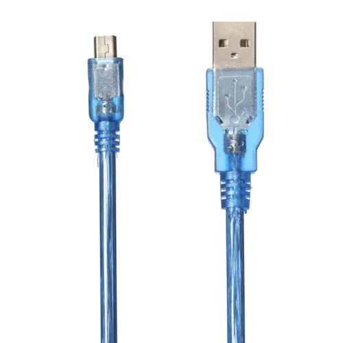 10pcs 30CM Blue Male USB 2.0A To Mini Male USB B Cable For Arduino 2
