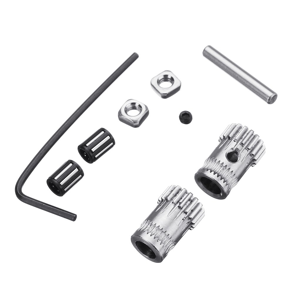 1Set DIY Prusa i3 MK2/MK3 Dual Gears Steel Pulley Kit For 3D Printer Gears Extrusion Wheel Part 3 1Set DIY Prusa i3 MK2/MK3 Dual Gears Steel Pulley Kit For 3D Printer Gears Extrusion Wheel Part - Image 3