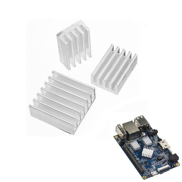 3X Adhesive Aluminum Heat Sink Cooling Kit For Orange Pi PC / Lite / One 1