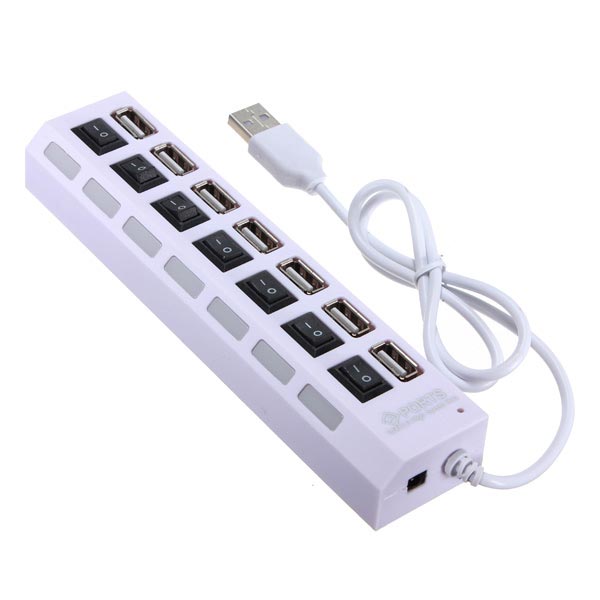7 Ports USB 2.0 LED Hub High Speed Sharing Switch 2 7 Ports USB 2.0 LED Hub High Speed Sharing Switch - Image 2
