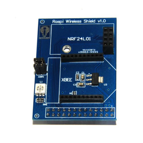Wireless Shield Board for Raspberry Pi Support Zigbee-Xbee NRF24L01 NRF24L01+RFM12B-D DIY Part 3