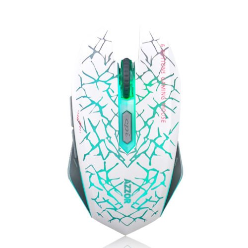 Azzor M6 2400dpi Rechargeable 2.4GHz Wireless Backlit Optical Mouse Silent Mouse 2