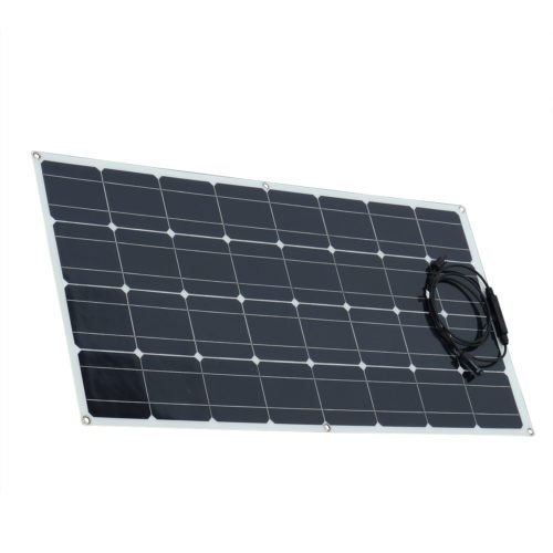 Flexible Solar Panel | Front Junction Box | Sunpower Monocrystalline | Crocodile Clip 4