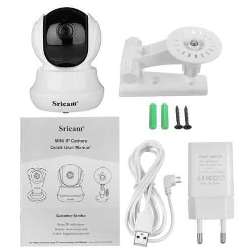 Sricam SP020 Wireless 720P IP Camera Pan&Tilt Home Security PTZ IR Night Vision WiFi Webcam 12