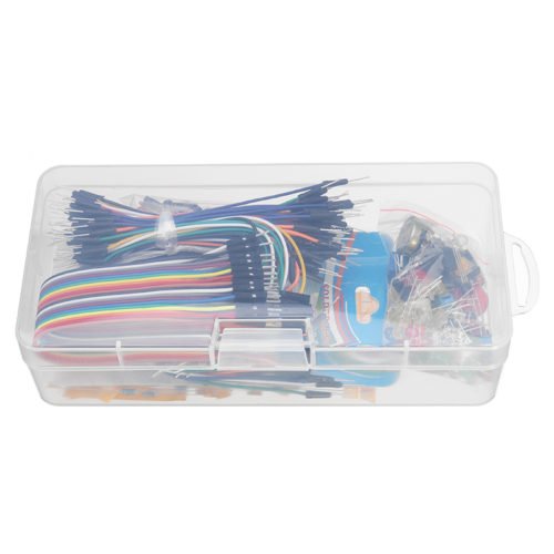 Electronic Components Base Starter Kits With Breadboard Resistor Capacitor LED Jumper Cable For Arduino With Plastic Box Package 8