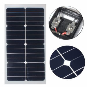 Elfeland® SS-20W 12V Mono Semi-flexible Solarpanel With Sunpower Chip For Battery Charger Boats Cara