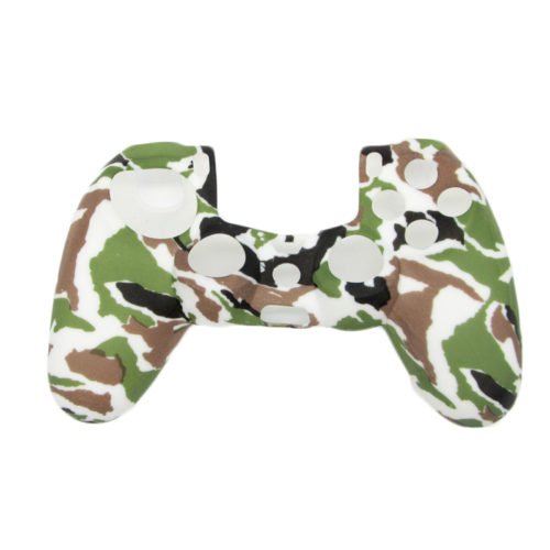 Camouflage Army Soft Silicone Gel Skin Protective Cover Case for PlayStation 4 PS4 Game Controller 32