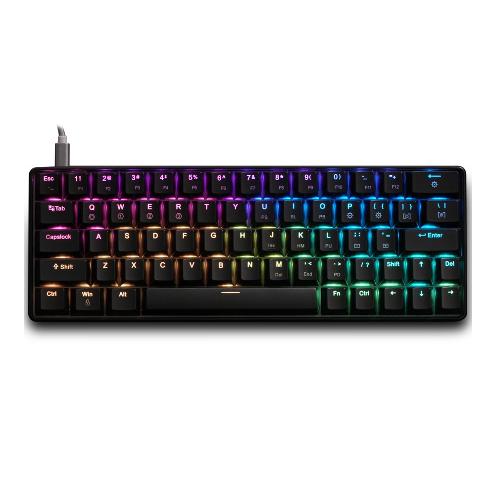 Geek GK64 64 Key Gateron Switch Hot Swappable CIY Switch RGB Backlit Mechanical Gaming Keyboard 2 Geek GK64 64 Key Gateron Switch Hot Swappable CIY Switch RGB Backlit Mechanical Gaming Keyboard - Image 2