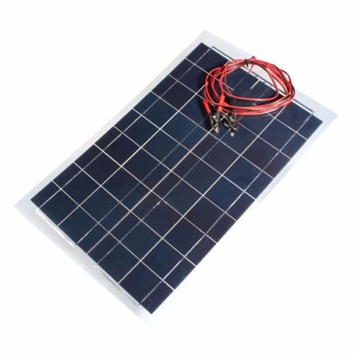 30W 12V Semi Flexible Solar Panel Device Battery Charger 4