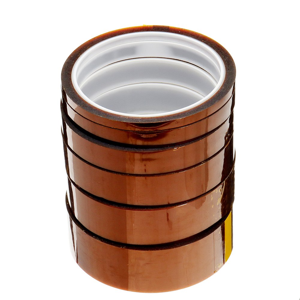 5mm/10mm/15mm/20mm/25mm/30mm High Temperature Polyimide Film Heat Resistant Tape For 3D Printer 4 5mm/10mm/15mm/20mm/25mm/30mm High Temperature Polyimide Film Heat Resistant Tape For 3D Printer - Image 4