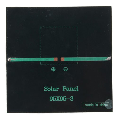 2pcs 5.5V 1W 180mA Polycrystalline 95mm x 95mm Mini Solar Panel Photovoltaic Panel 6