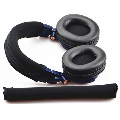 LEORY Replacement 1 Pair Earpads + Headband Cover For Audio-Technica ATH-M50X M30X M40X Headphone 2