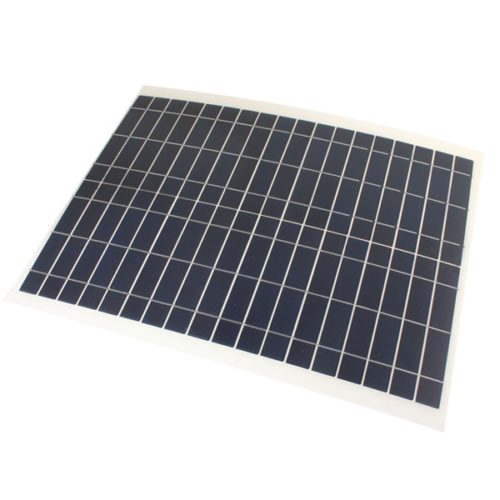 12V 20W 45CM x 35CM PolyCrystalline Solar Panel With Alligator Clip Wire 4