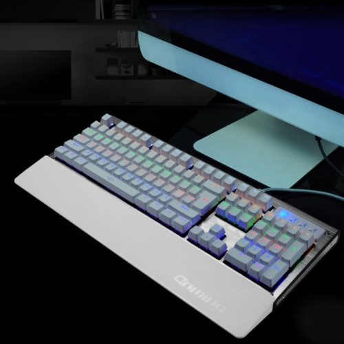 104 Keys Blue Switch USB Wired Backlit Mechanical Computer Gaming Keyboard 4